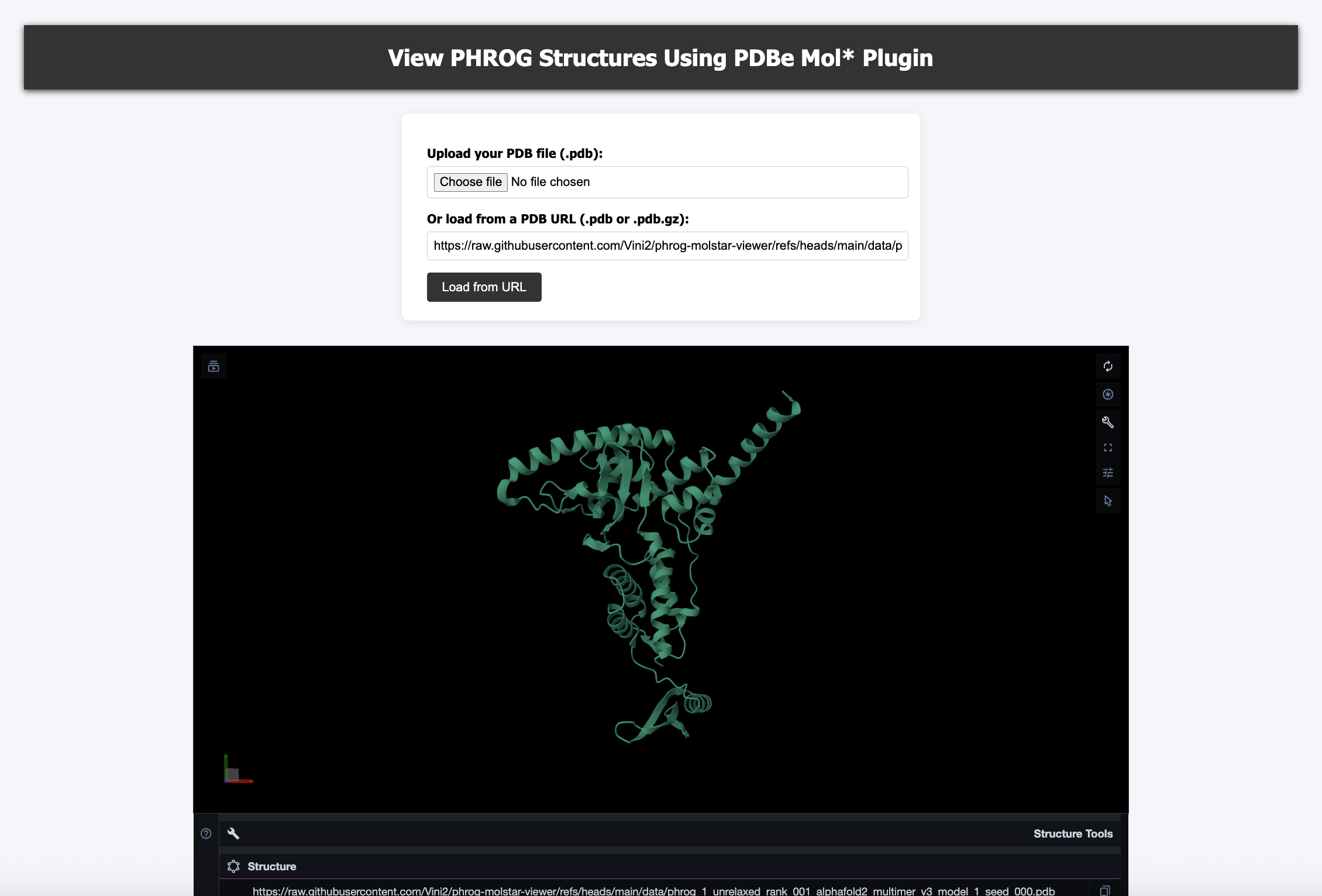 PHROG Mol* Viewer web application thumbnail
